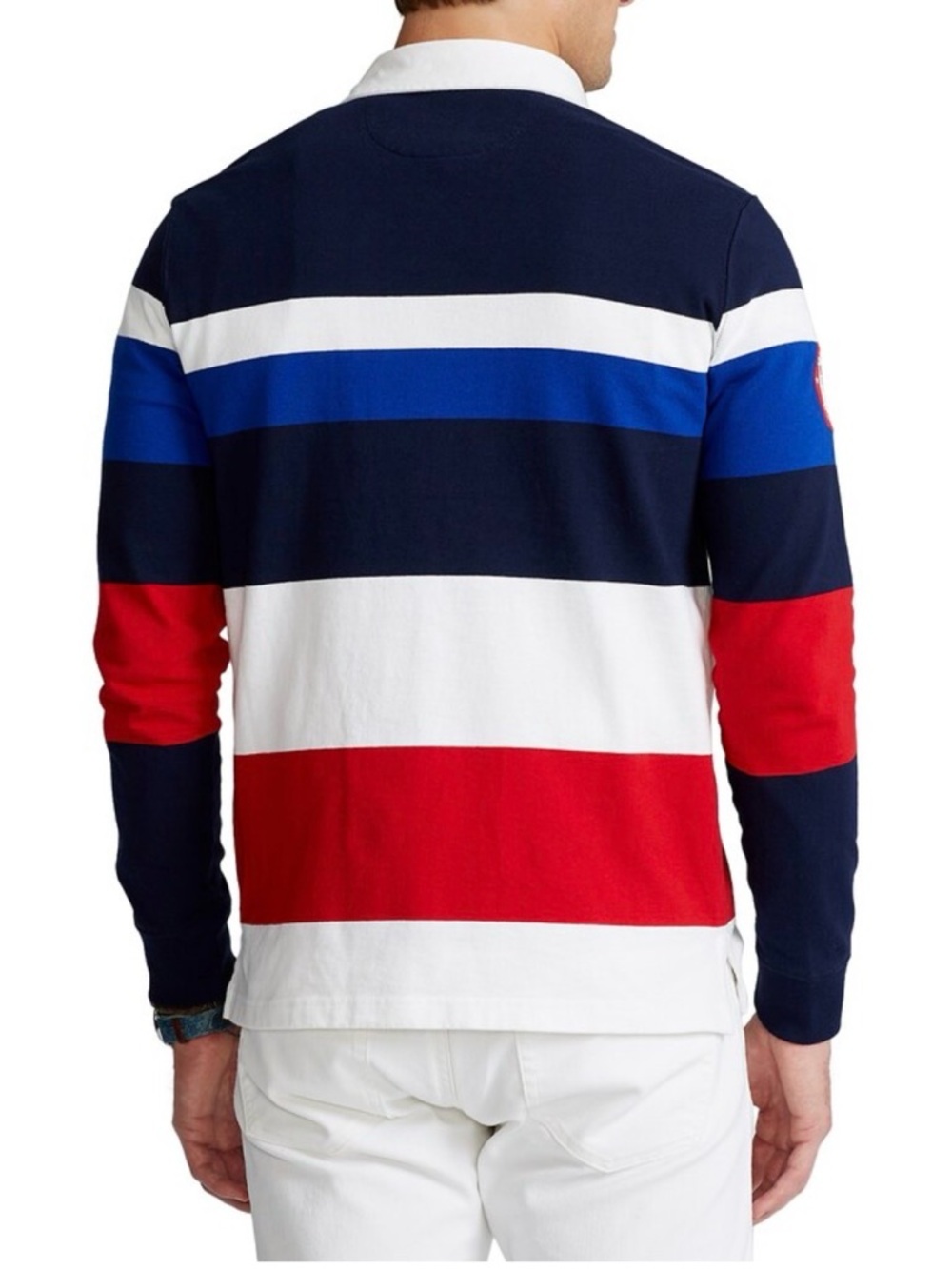 Team USA Polo Ralph Lauren 2020 Summer Olympics Rugby Long Sleeve Polo Navy L - Picture 4 of 6